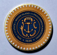 Rhode Island State Seal #CBXB357B Honor Challenge Coin Award