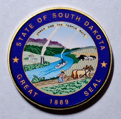 South Dakota State Seal #CBXB355B Honor Challenge Coin Award