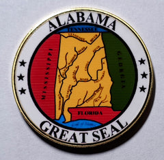 Alabama State Seal #CBXB346B Honor Challenge Coin Award
