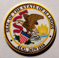 Illinois State Seal #CBXB384B Honor Challenge Coin Award