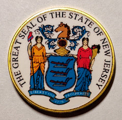 New Jersey State Seal #CBXB366B Honor Challenge Coin Award