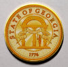 Georgia State Seal #CBXB387B Honor Challenge Coin Award