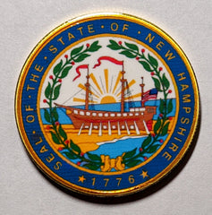 New Hampshire State Seal #CBXB367B Honor Challenge Coin Award