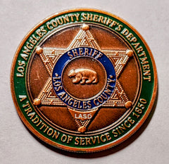 Los Angeles Sheriff Police Cpr #C5022B Law Enforcement Honor Challenge Coin Award
