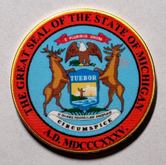 Michigan State Seal #CBXB375B Honor Challenge Coin Award