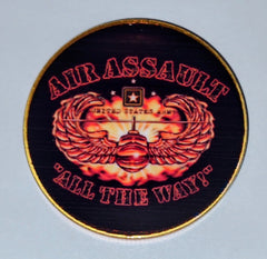 Army Air Assault All The Way #C234B Military Honor Challenge Coin Award