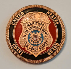 Coast Guard Police Law Enforcement Copper #C5028B Military Honor Challenge Coin Award