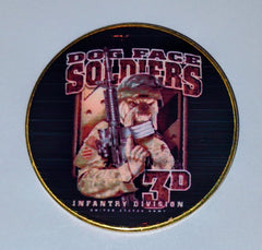Army 3rd Infantry Division Dog Face Soldiers #C181B Military Honor Challenge Coin Award