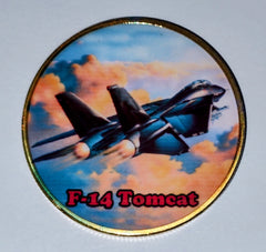 Navy F-14 Tomcat Fighter Aircraft #C168B Military Honor Challenge Coin Award