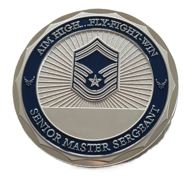 Air Force Rank Senior Master Sergeant #S8199K Military Challenge Honor Coin