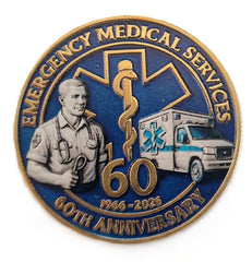 EMS Emergency Medical Service 60th Anniversary #S8218K Government Honor Challenge Coin Award
