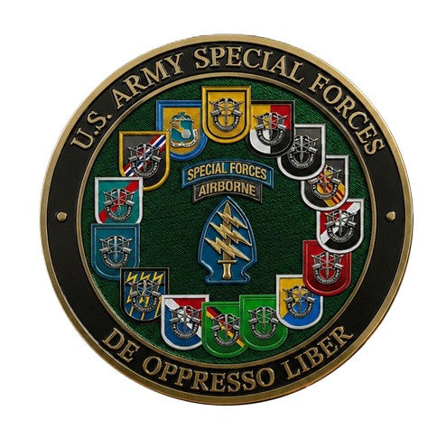 Army Special Forces De Oppresso Liber - The Quiet Professionals #S8170K Military Honor Challenge Coin Award