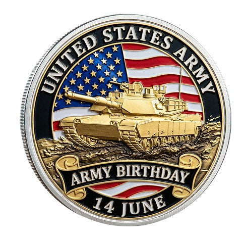 Army Birthday In Honor of All Who Served - Army Strong #S8154K Military Honor Challenge Coin Award