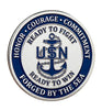 Navy Birthday Honor Courage Commitment - Forged By The Sea #S8158K Military Honor Challenge Coin Award