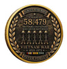 Vietnam Veteran POW MIA Never Forgotten - All Gave Some Some Gave All #S8157K Military Honor Challenge Coin Award
