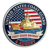 Coast Guard Birthday Guardians of the Seas - Semper Paratus #S8166K Military Honor Challenge Coin Award