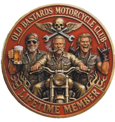 Old Bastards Motorcycle Club Lifetime Member #S8205K Novelty Challenge Coin Award