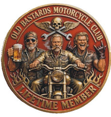 Old Bastards Motorcycle Club Lifetime Member #S8205K Novelty Challenge Coin Award