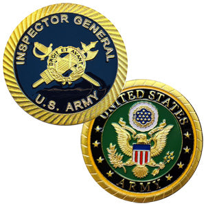 Army Inspector General #C1520B Military Honor Challenge Coin Award