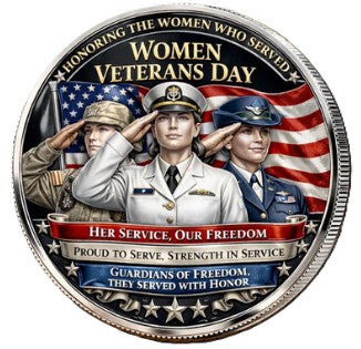 Women Veterans Day - Honoring Female Warriors #S8181K Military Honor Challenge Coin Award
