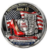 Women Veterans Day - Honoring Female Warriors #S8181K Military Honor Challenge Coin Award
