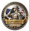 Vietnam Veteran Honoring The Brothers Who Fought #S8182K Military Honor Challenge Coin Award