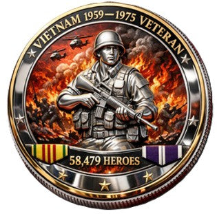 Vietnam Veteran Veterans - The Best America Had #S8213K Military Honor Challenge Coin Award