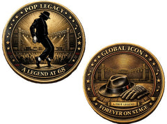 Michael Jackson Pop Legacy Tribute #S8237K Music Memorial Honor Challenge Coin Award