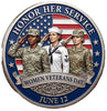 Women Veterans Day - Honor Her Service - Courage Knows No Gender #S8195K Military Honor Challenge Coin Award