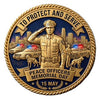 To Protect And Serve Peace Officers Day Law Enforcement #S8197K Government Honor Challenge Coin Award