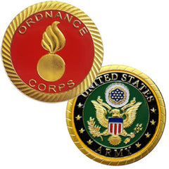 Army Ordnance Corps #C1516B Military Honor Challenge Coin Award