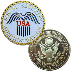 Social Security Administration #C1515B Government Honor Challenge Coin Award