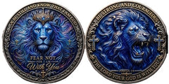 Fear Not For I Am With You Be Strong And Courageous - Joshua 1:9 #S8247K Religious Tribute Honor Challenge Coin Award