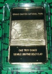 GRAND CANYON NATIONAL PARK GOLD PLATED ART BAR
