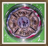 9/11 FDNY MEMORIAL #251 COLORIZED GOLD PLATED ART ROUND - 1