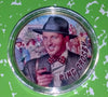 BING CROSBY #BC2 COLORIZED GOLD PLATED ART ROUND - 1