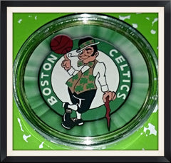 NBA BOSTON CELTICS #NBA10 COLORIZED GOLD PLATED ART ROUND
