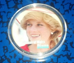 PRINCESS DIANA #92 COLORIZED GOLD PLATED ART ROUND