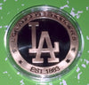 LOS ANGELES DODGERS #41 COLORIZED GOLD PLATED ART ROUND - 2