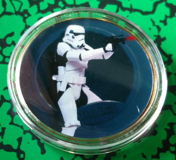 STAR WARS STORMTROOPER #F4 COLORIZED ART ROUND - 1