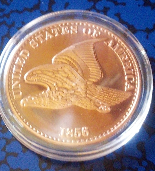 FLYING EAGLE COPPER ROUND - 1