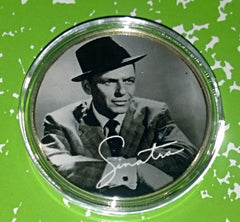 FRANK SINATRA #F01 COLORIZED GOLD PLATED ART ROUND
