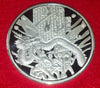 CHINESE DRAGON SILVER PLATED ART ROUND - 1