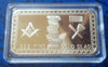 MASONIC TEMPLE NUMBERED GOLD PLATED ART BAR - 2