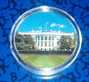 USA WHITE HOUSE #D6 COLORIZED GOLD PLATED ART ROUND - 1