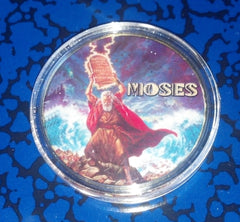 MOSES LIGHTNING #713 COLORIZED GOLD PLATED ART ROUND
