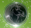RUSSIAN HORSE SILVER PLATED ART ROUND - 1