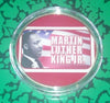 MARTIN LUTHER KING JR #BX959 COLORIZED GOLD PLATED ART ROUND - 1