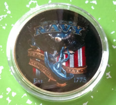 Navy Honor Courage Commitment  #C188B Military Honor Challenge Coin Award
