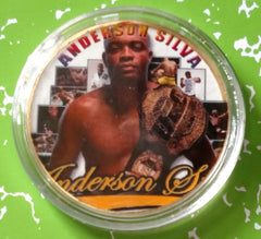 UFC ANDERSON SILVA #BXB57 COLORIZED ART ROUND